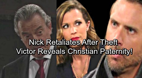 The Young and the Restless Spoilers: Nick Retaliates After Theft – Victor Unleashes Secret Weapon, Christian’s Paternity Exposed