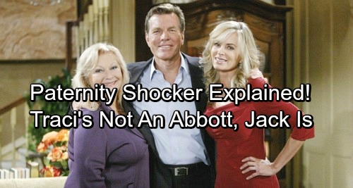 The Young and the Restless Spoilers: Stunning Paternity Twist – Traci’s Not a Blood Abbott, Jack’s the Real Deal
