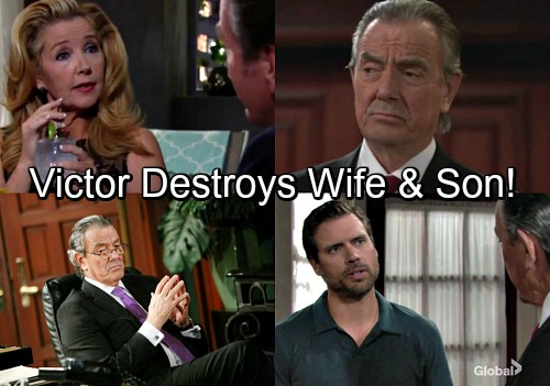 The Young and the Restless Spoilers: Victor Pounds Nikki and Nick Into the Ground – The Moustache Cuts Off Wife and Son